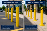 Steel Pipe Bollards vs Base Plate Bollards: Which Option Fits Your Project?